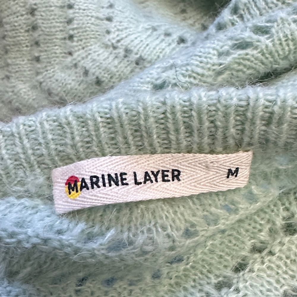 Light Green Women's Sweater Marine Layer (Sezane look) - Picture 6 of 7